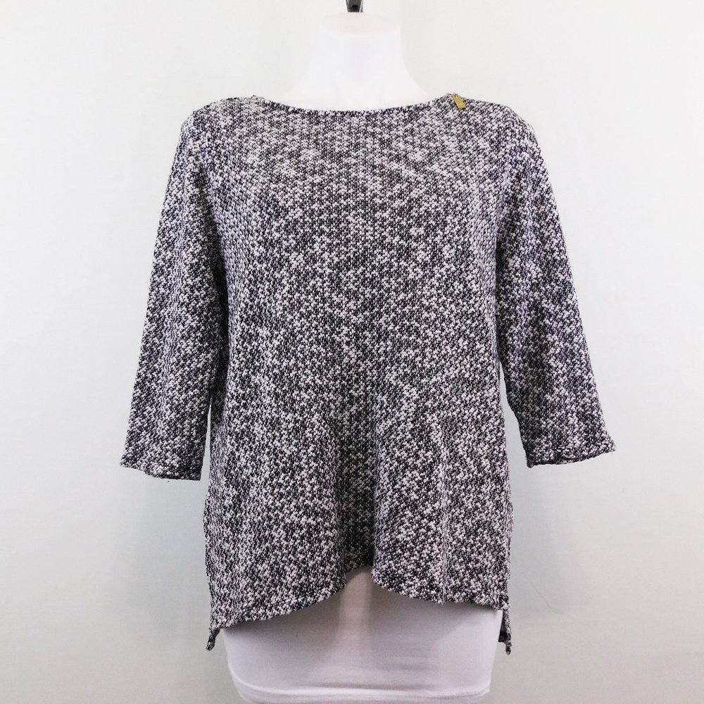 Chaus‎ Women Black White Sweater